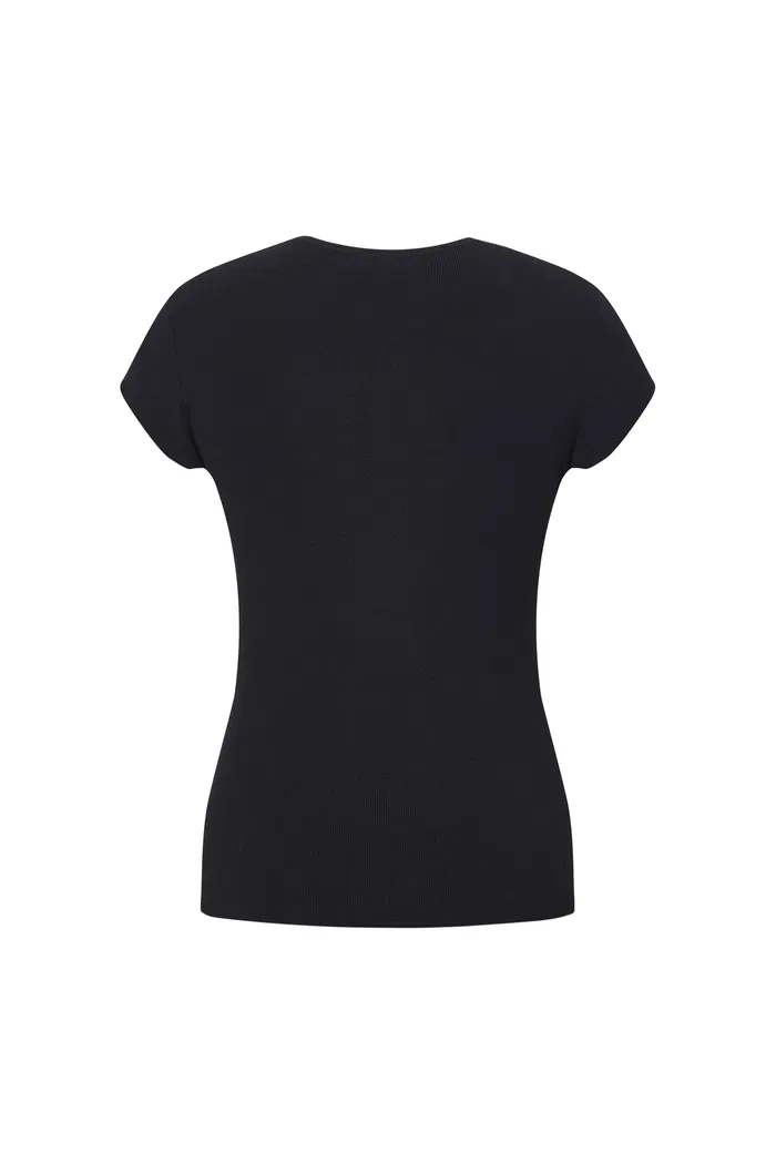 Row Slim Fitt Top in Rayon Blend Knit - Image 11