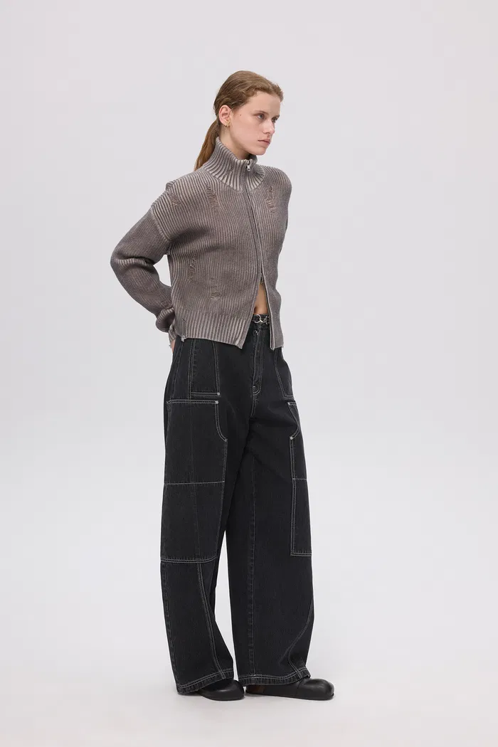 Rowan Ombre Cardigan in Cotton knit - Image 3