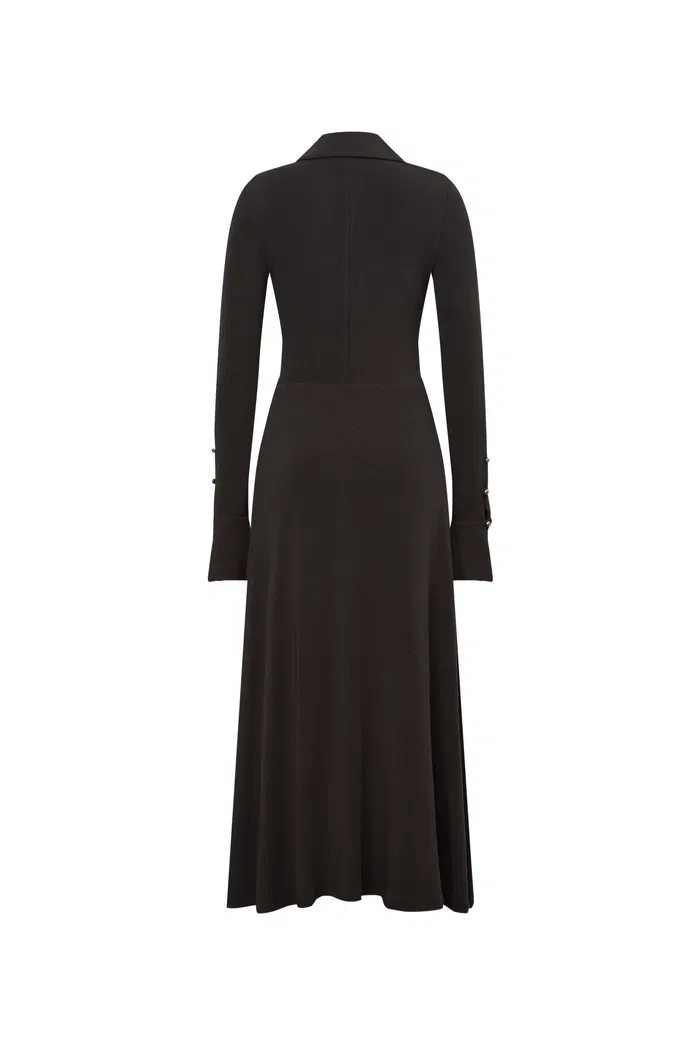 Ruby Knotted Dress in Wool-Thermolite - Image 11