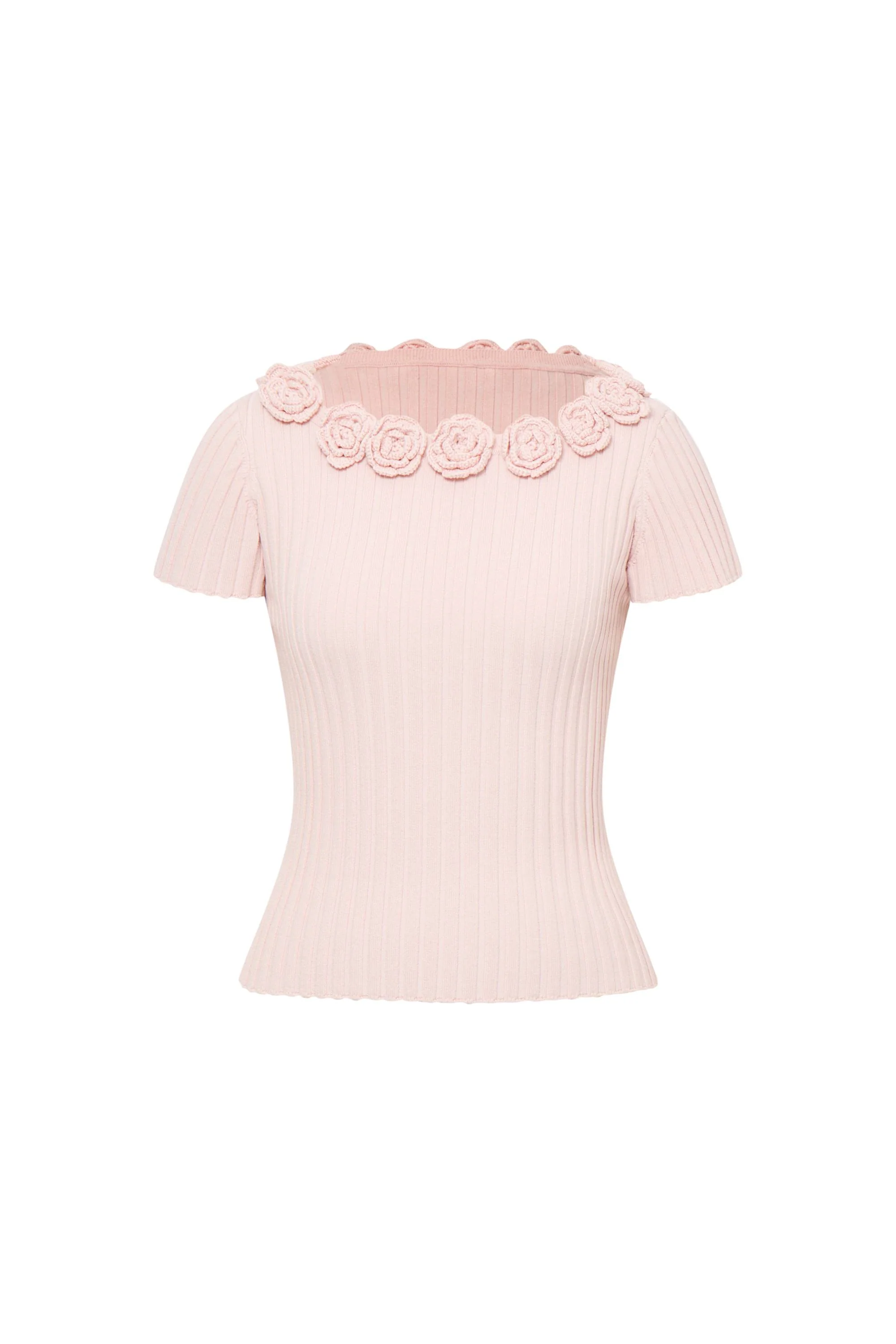 Sabrina Floral Sweater in Silk Cotton Knit - Image 11