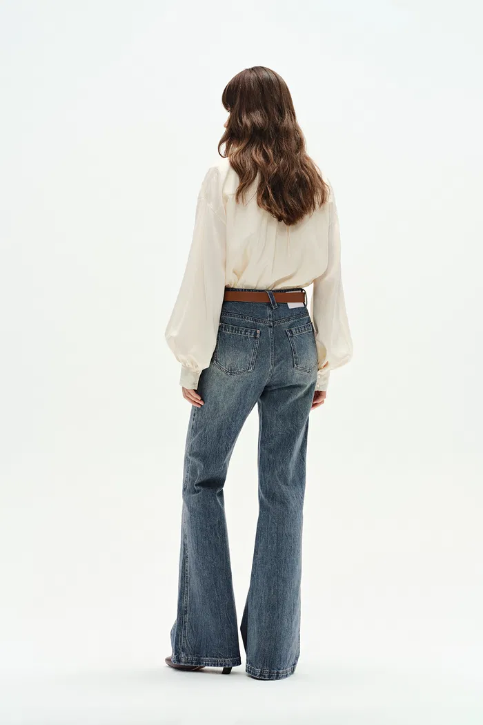 Sabrina Washed Jeans in Cotton Denim - Image 5