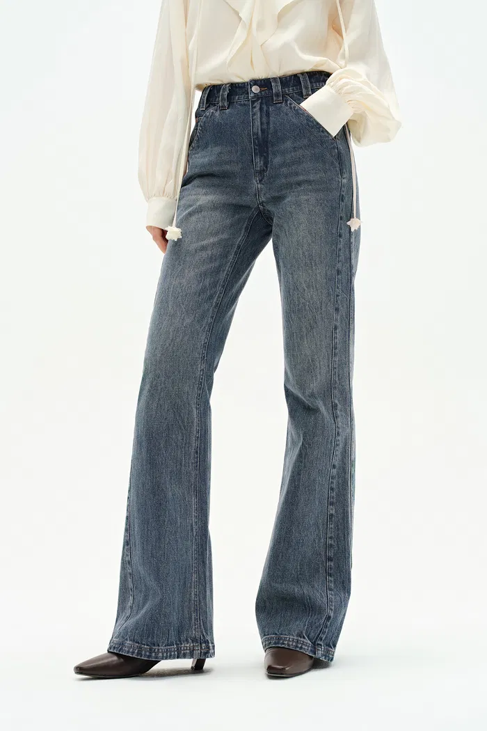 Sabrina Washed Jeans in Cotton Denim - Image 6
