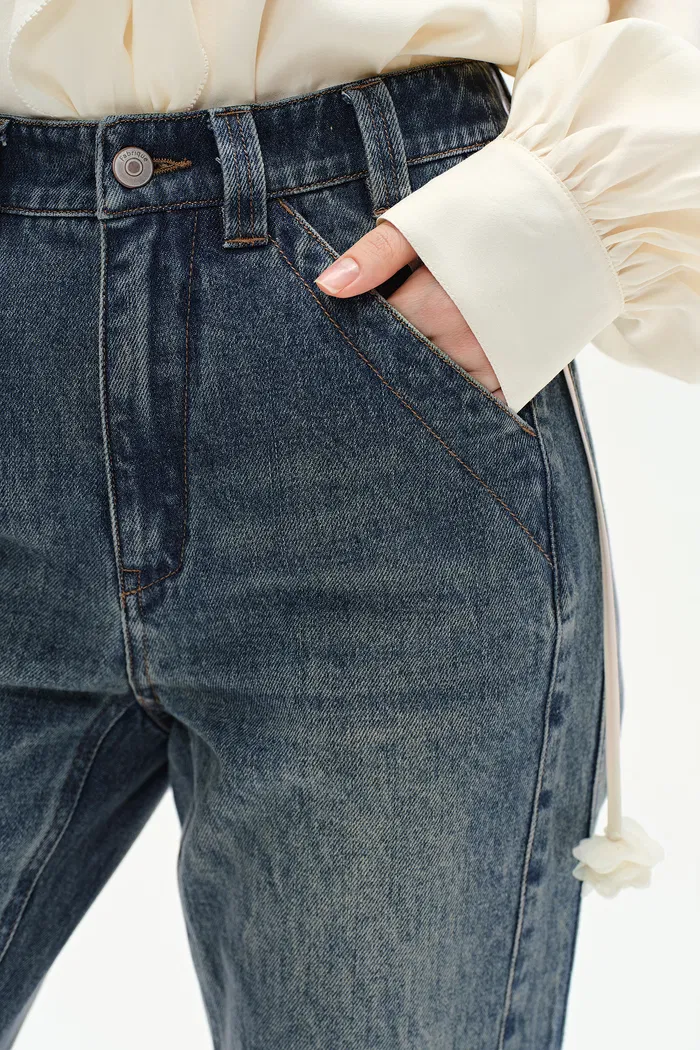 Sabrina Washed Jeans in Cotton Denim - Image 8