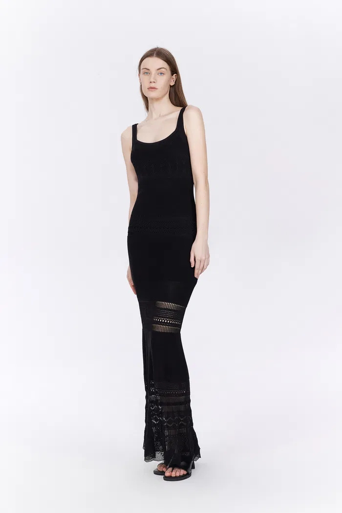 Sacha Bodycon Sundress in Cotton Blend - Image 3