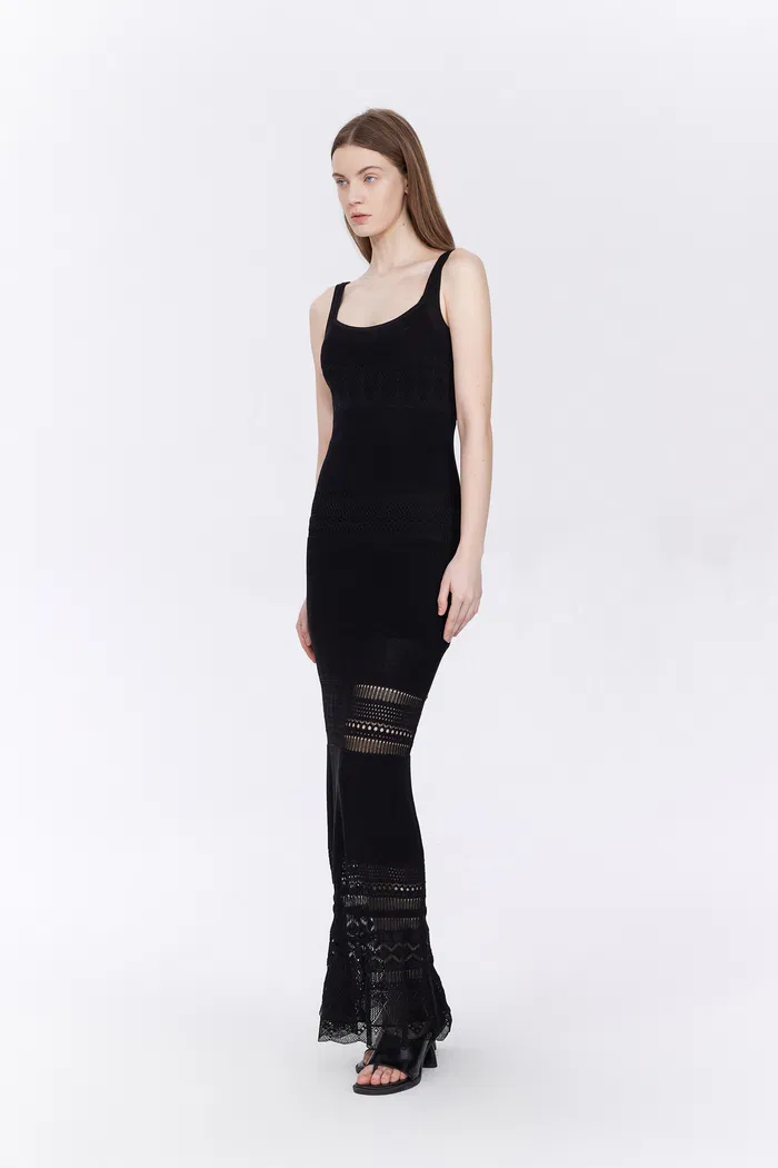 Sacha Bodycon Sundress in Cotton Blend - Image 4