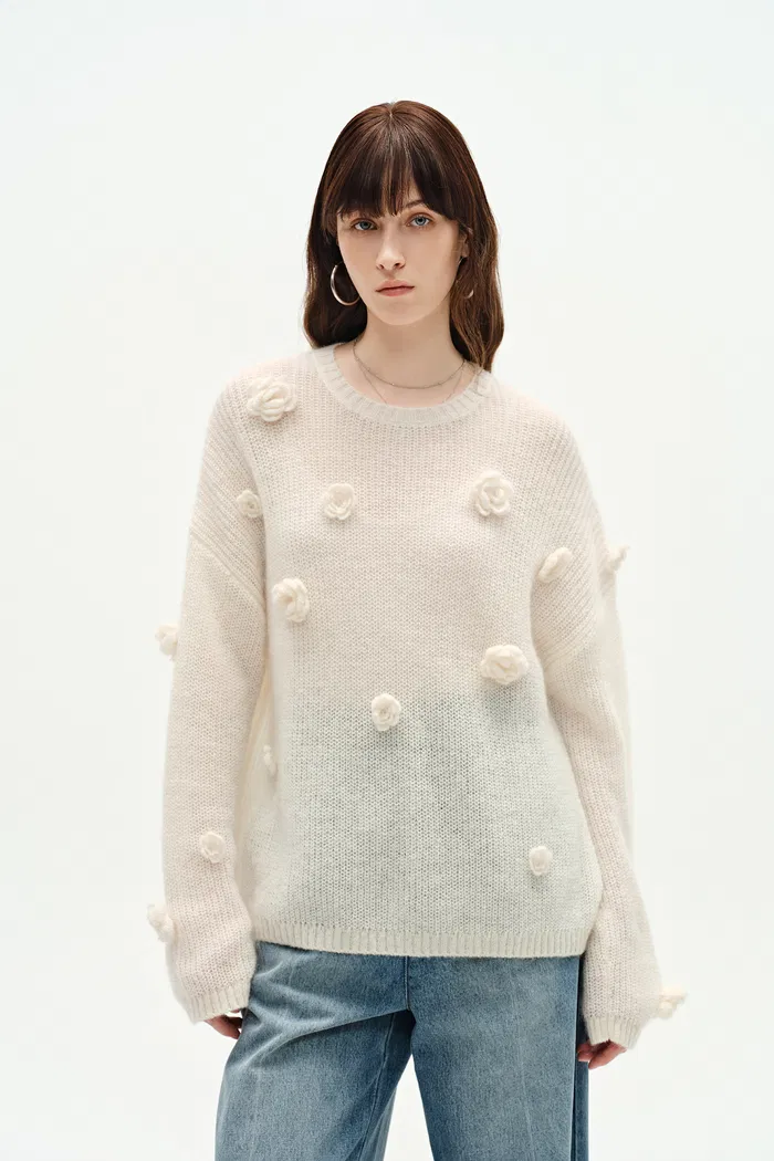 Sally Knit Sweater in Angora Mohair - Image 6
