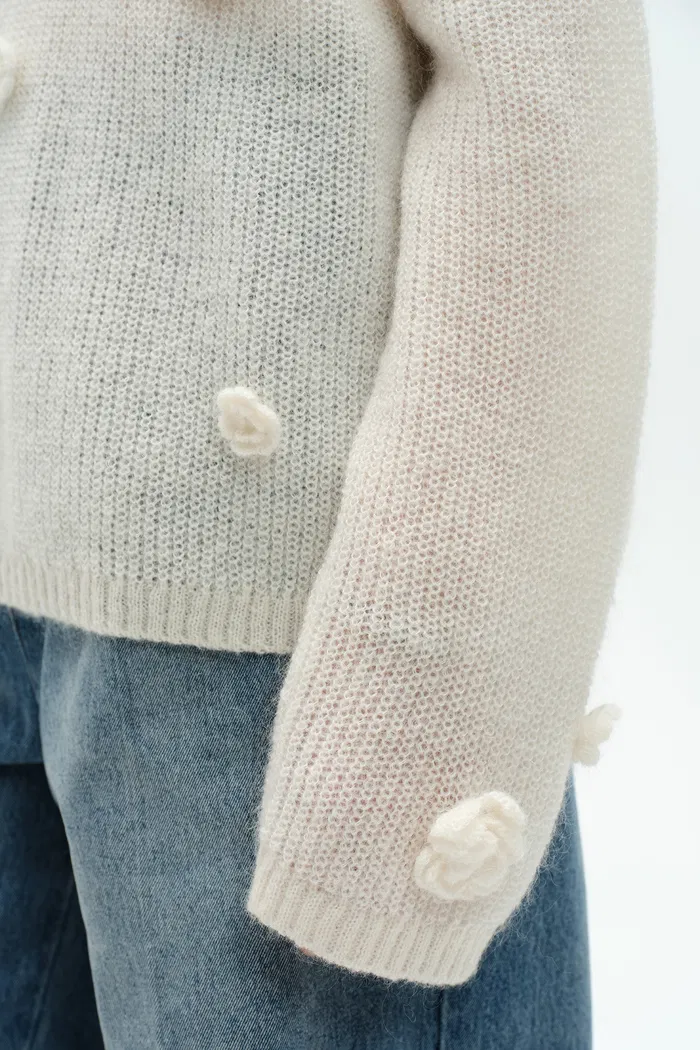 Sally Knit Sweater in Angora Mohair - Image 8