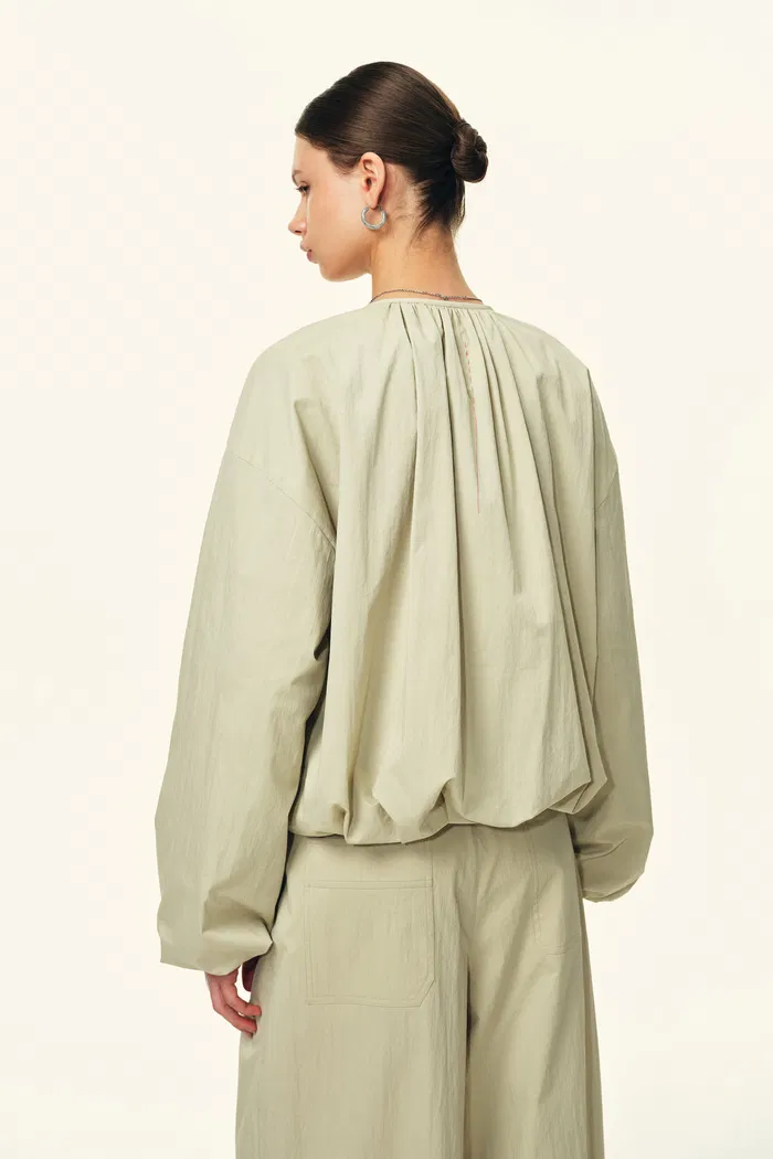 Sana Parachute Bomber Jacket and Pants Matching Set in Cotton - Image 3