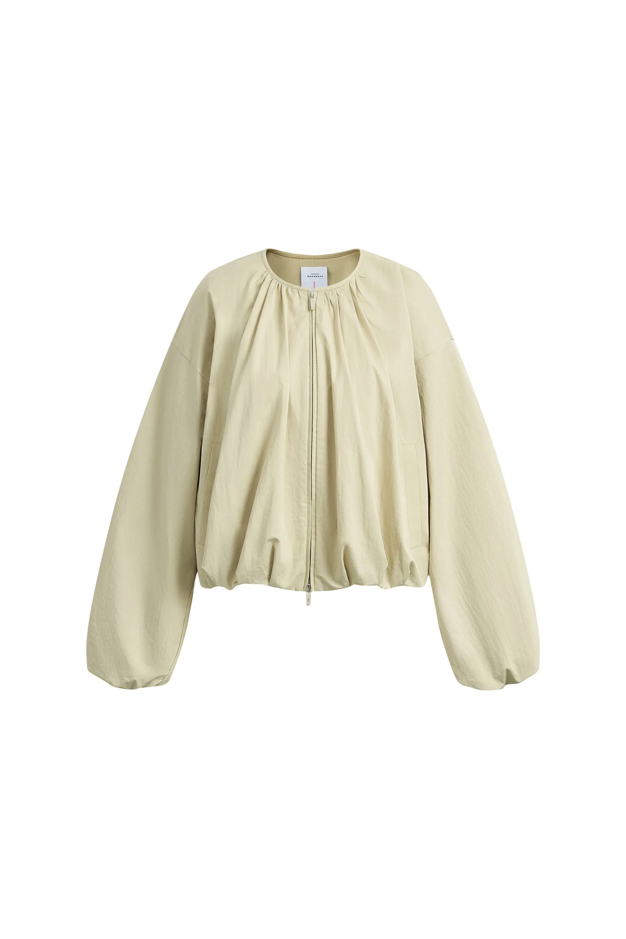 Sana Parachute Bomber Jacket in Cotton Nylon Blend - Image 7