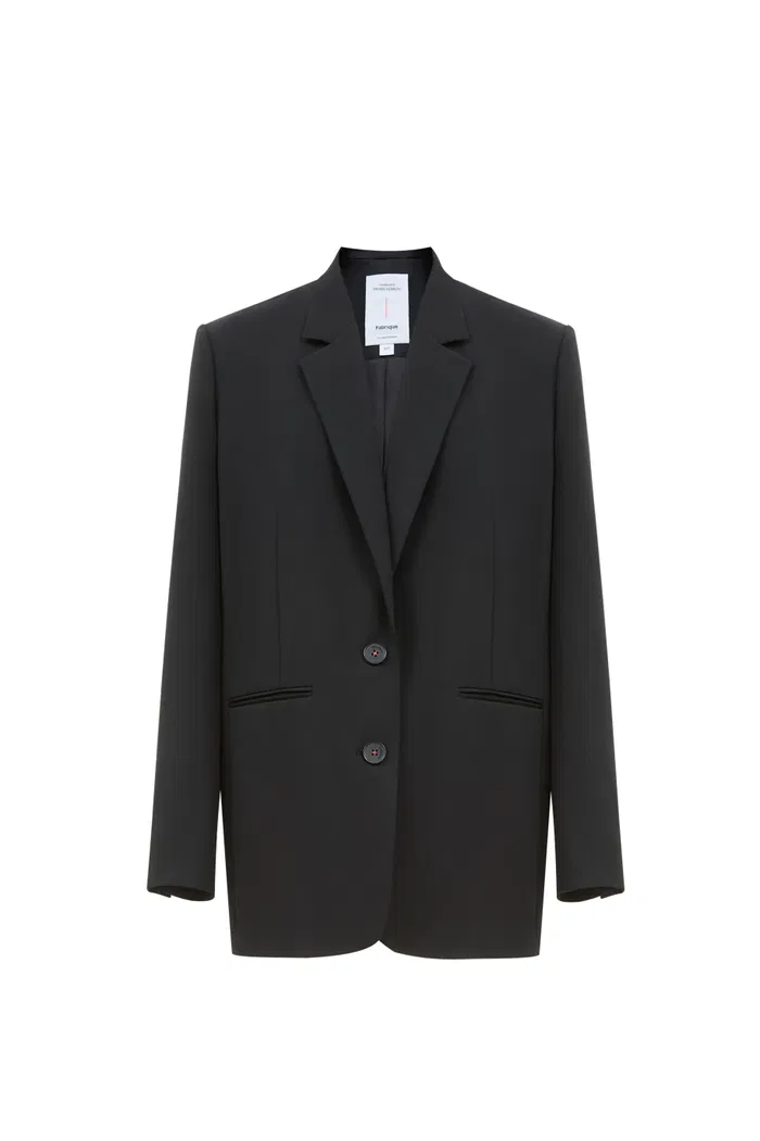 Sander Contrast Hand Stitching Blazer Suit in Fine Merino Wool - Image 10