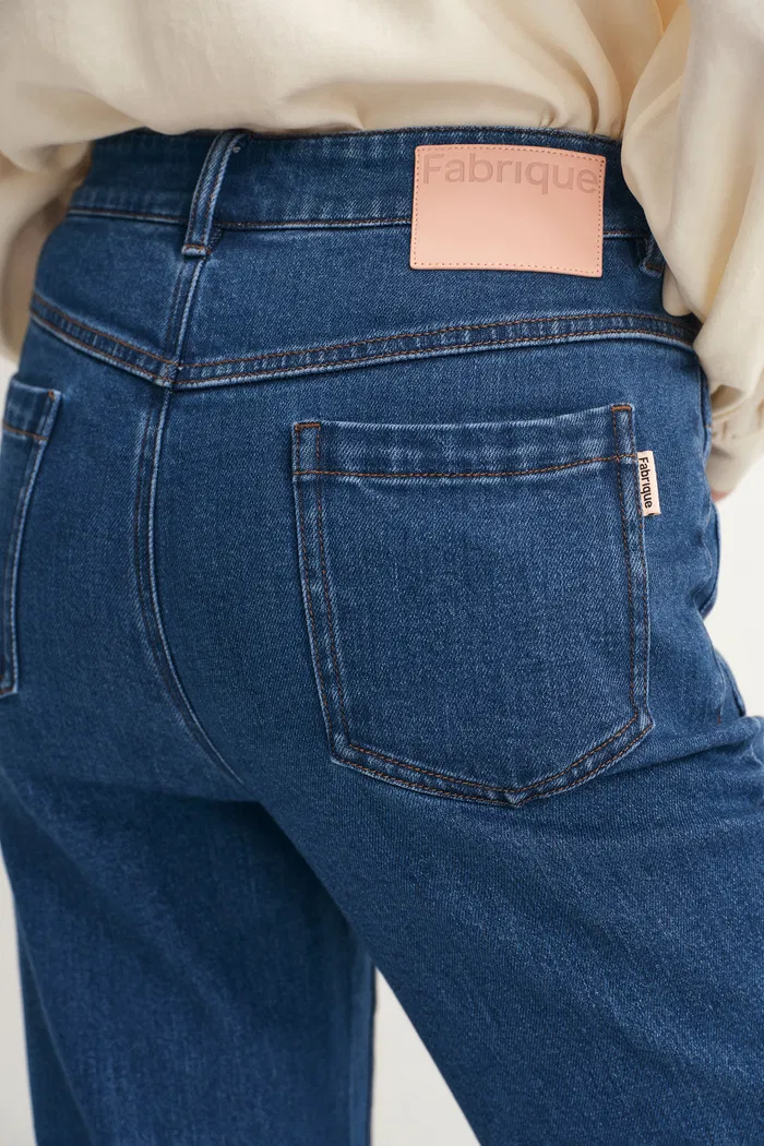 Sarah Five Button Bootcut Jeans in Stretch Denim - Image 6