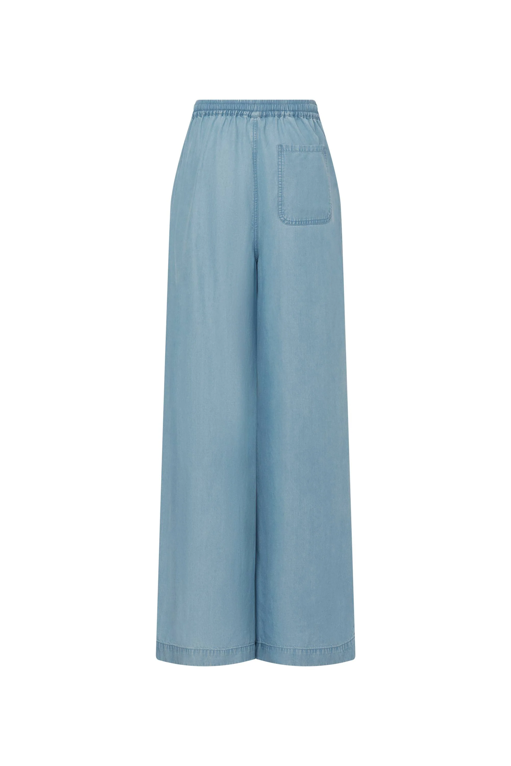 Seren Elastic Waist Wide-Leg Jeans in Lyocell Denim - Image 11