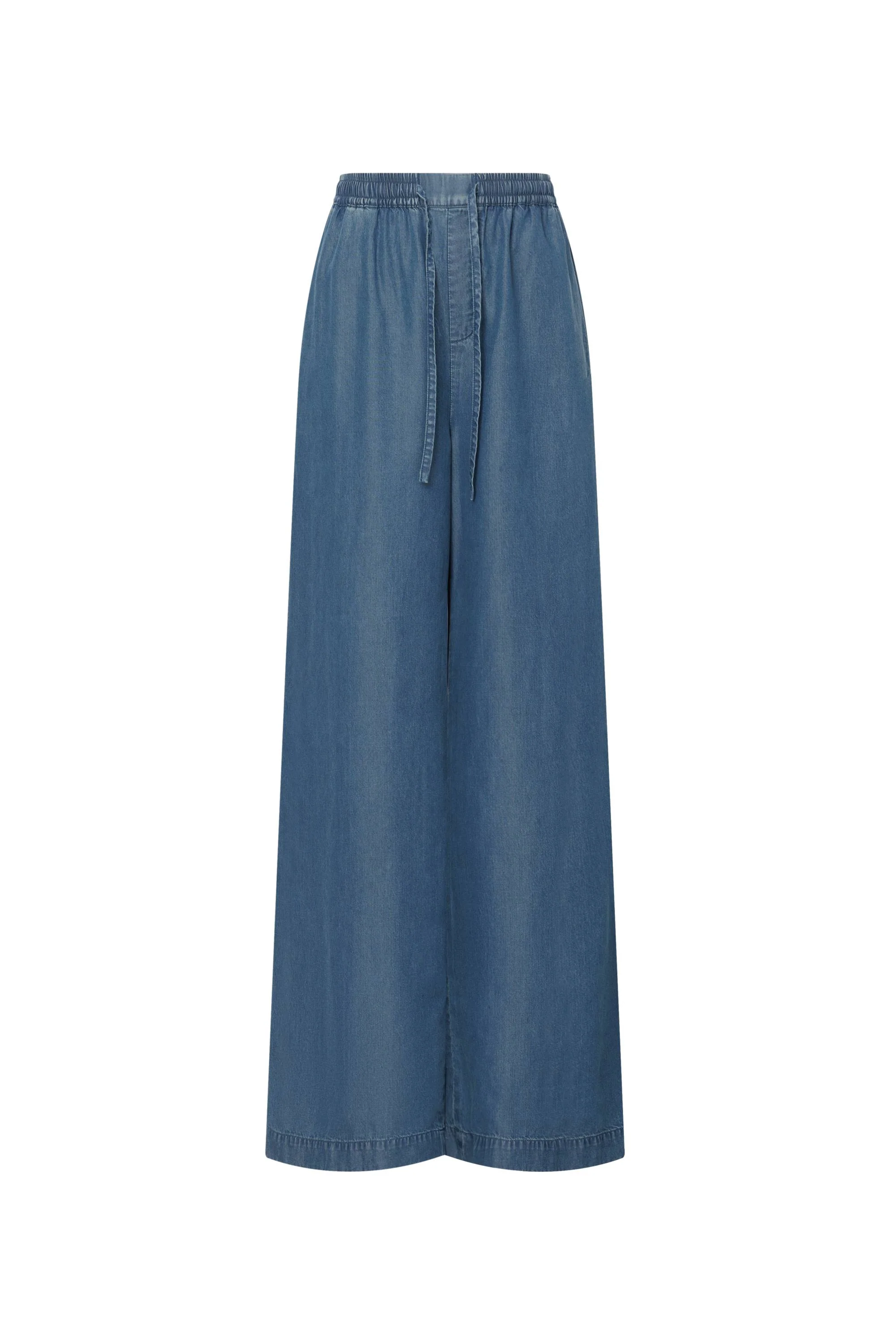 Seren Elastic Waist Wide Leg Jeans in Lyocell Denim - Image 10