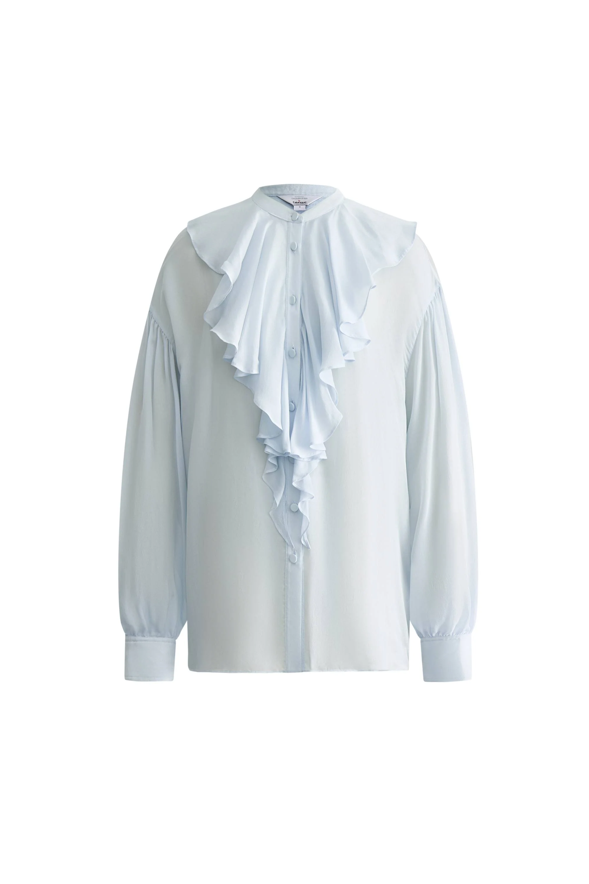 Sini Ruffle Shirt in Silk Canton Crepe - Image 11