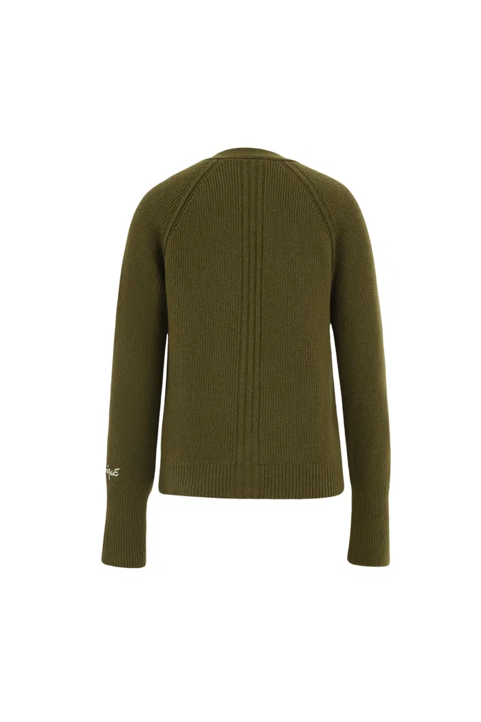 Sofia Double Pocket Cardigan in Merino-Cashmere Blend Knit - Image 10