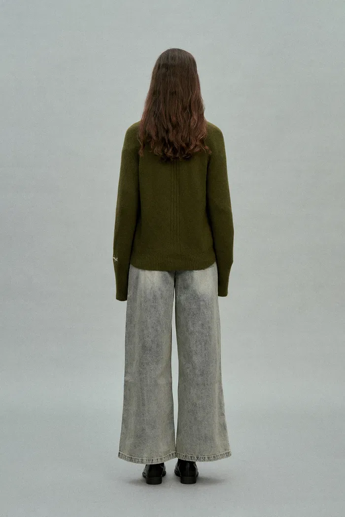 Sofia Double Pocket Cardigan in Merino-Cashmere Blend Knit - Image 5