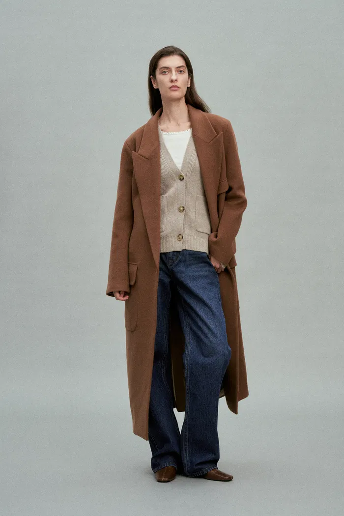 Sofia Double Pocket Cardigan in Merino-Cashmere Knit - Image 2