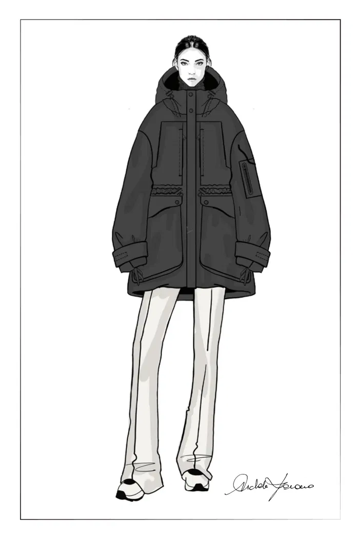 Sogne Goose Down Parka in Waterproof Fabric - Image 10