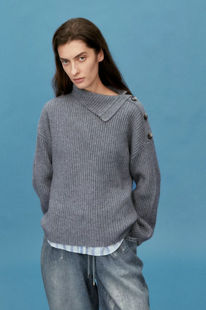 Soleil Sweater in Merino Cashmere Knit - Image 4