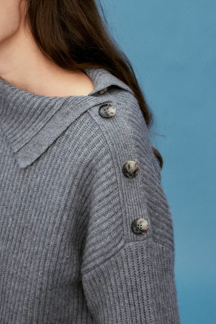 Soleil Sweater in Merino Cashmere Knit - Image 8