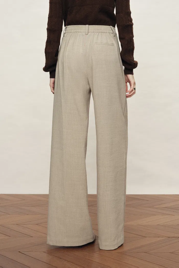 Solo Baggy Pants in Linen Style Blend - Image 4
