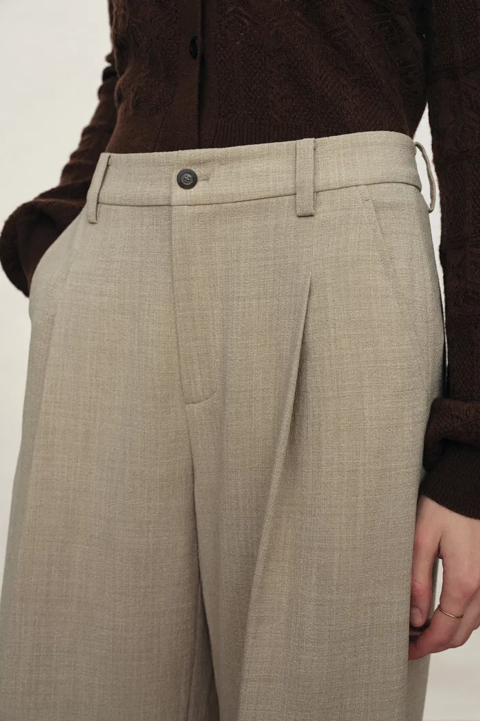 Solo Baggy Pants in Linen Style Blend - Image 5