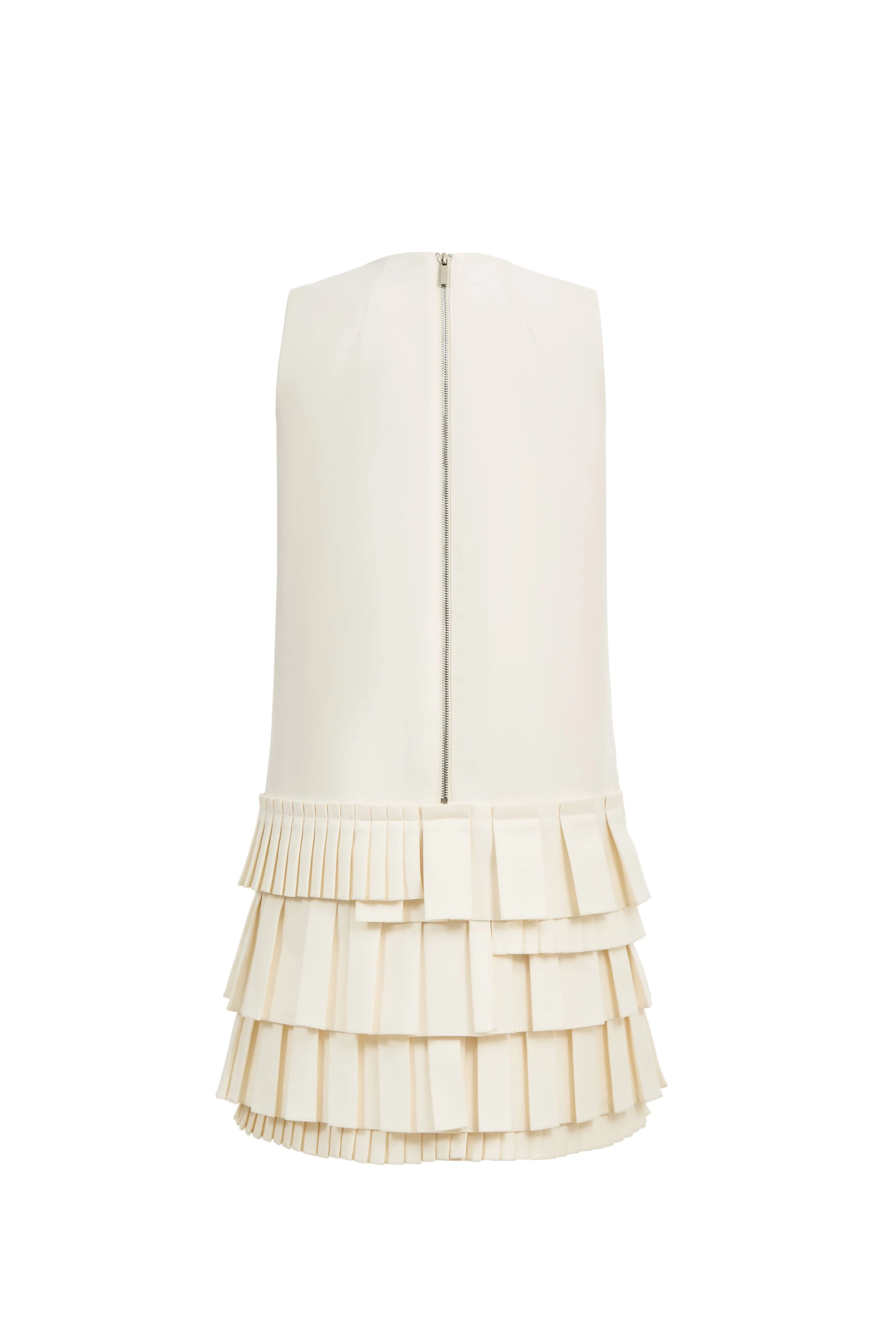 Alice Layered Asymmetric Accordion Dress in Lightweight Blend - Image 11