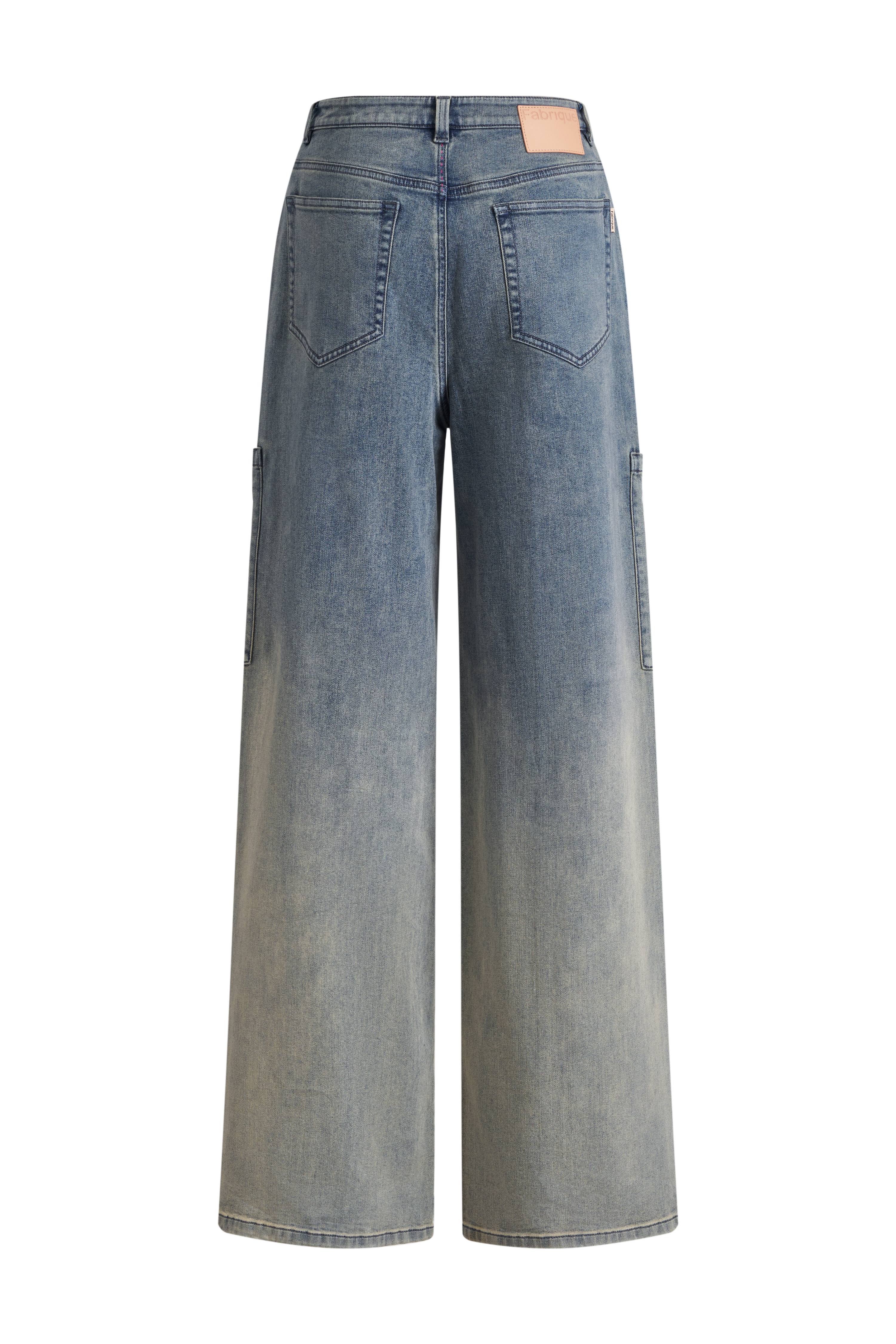 Spice Gradient Mud Dyed Straight Leg Jeans in Stretch Cotton Denim - Image 10