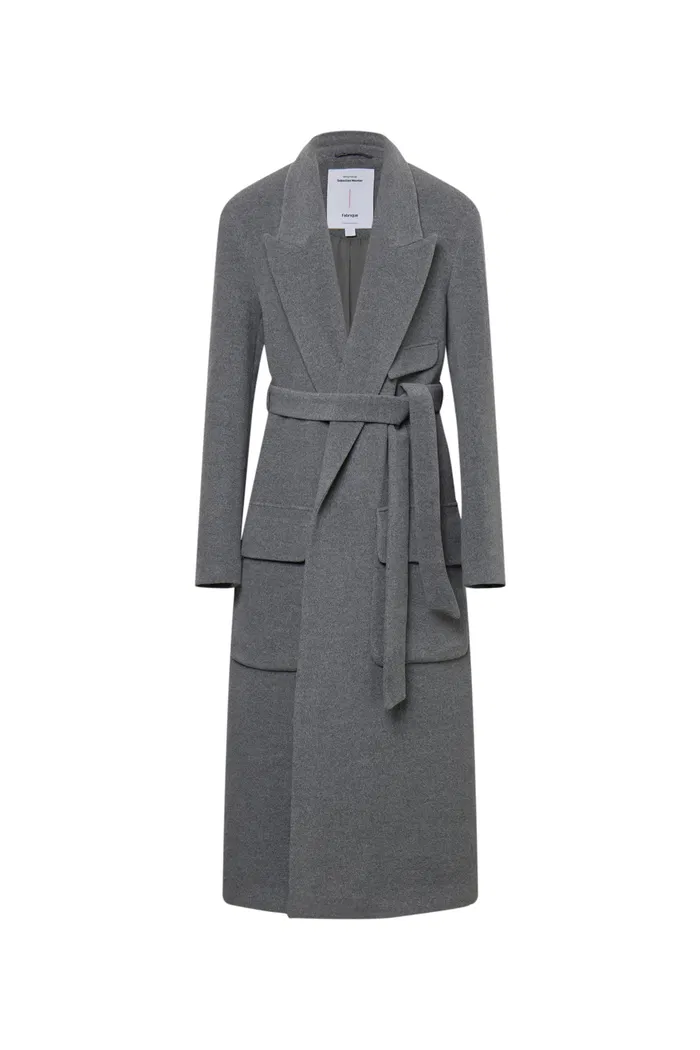 Stanley Lounge Robe Inspired Coat in Wool-Alpaca Melton - Image 10
