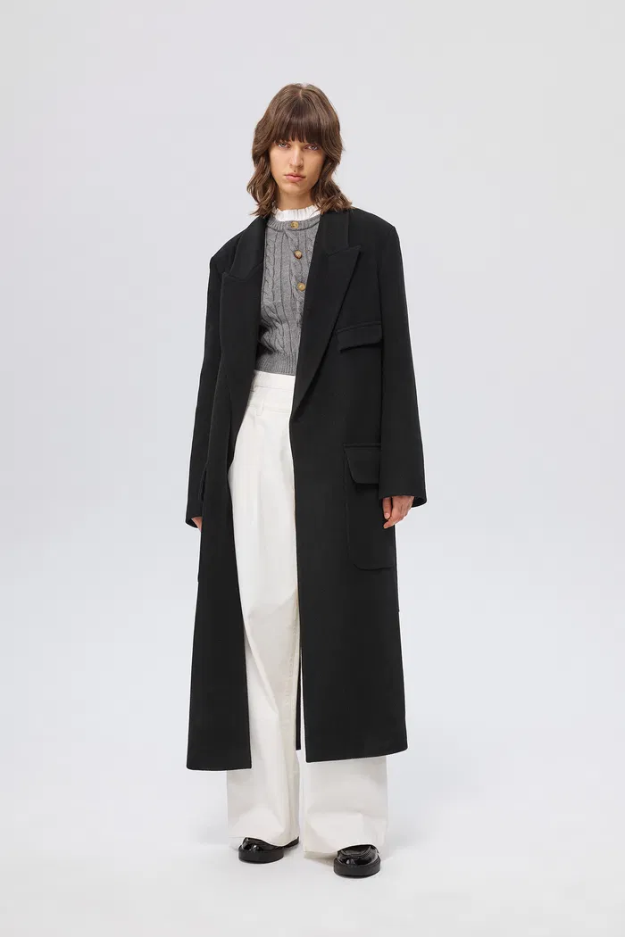 Stanley Robe Coat in Wool-Alpaca Blend - Image 2