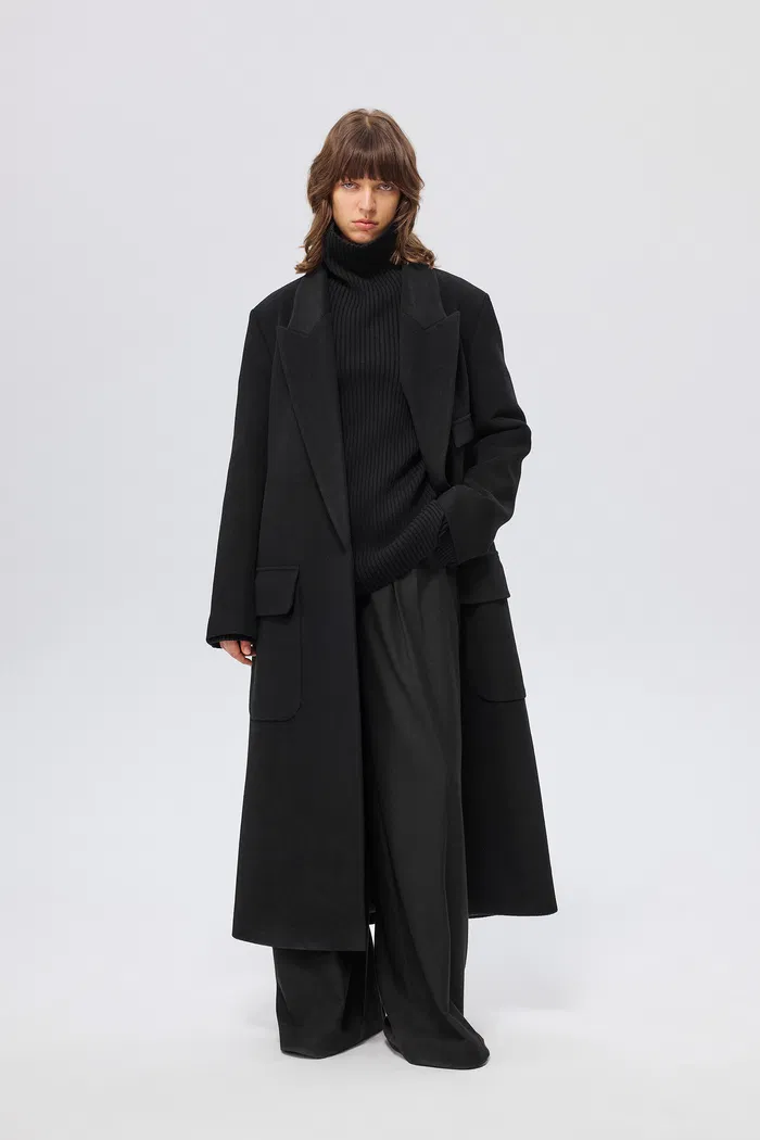 Stanley Robe Coat in Wool-Alpaca Blend - Image 5