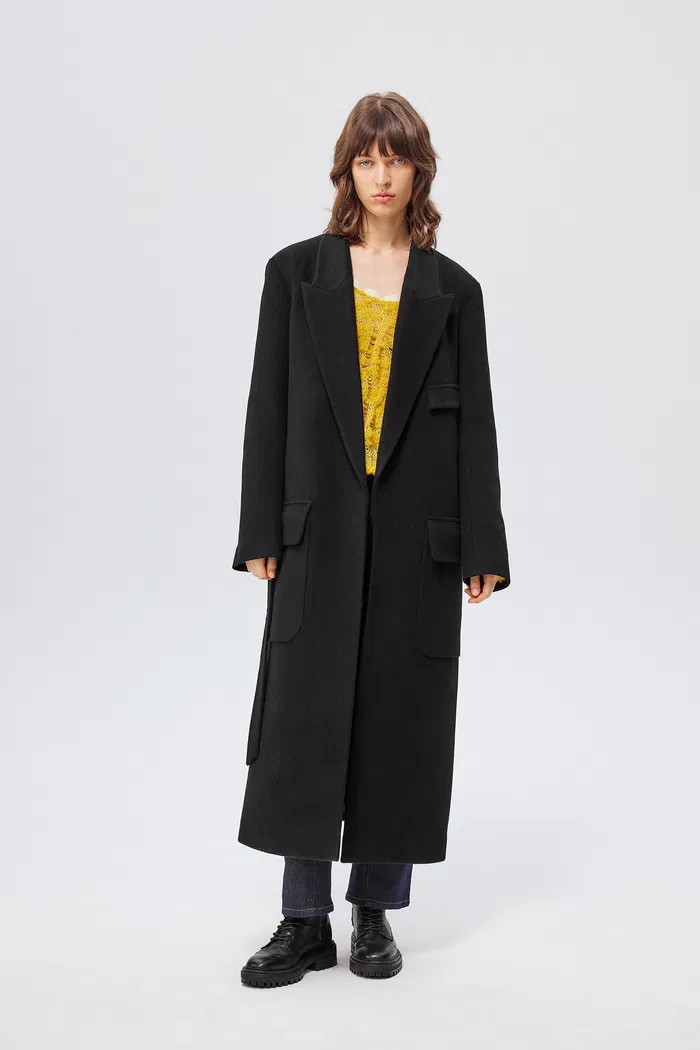 Stanley Robe Coat in Wool-Alpaca Blend - Image 8