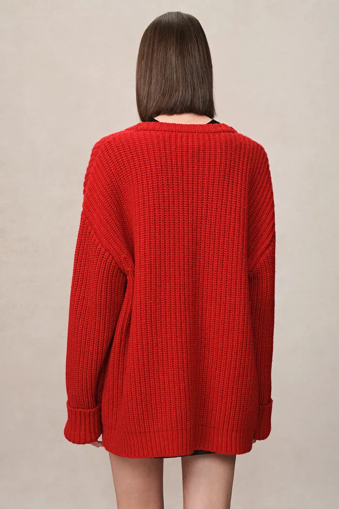 Star Lover Zodiac Cardigan in Chunky Merino Wool Knit - Image 7