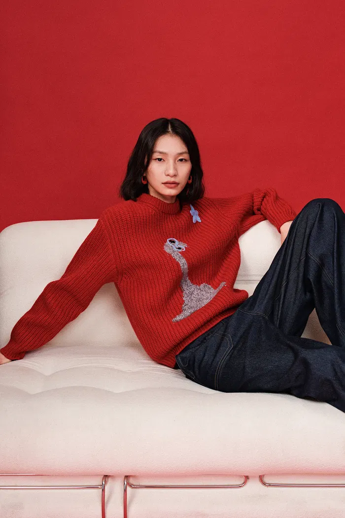 Star Lover Zodiac Knit Sweater in Chunky Merino Wool Knit - Image 3