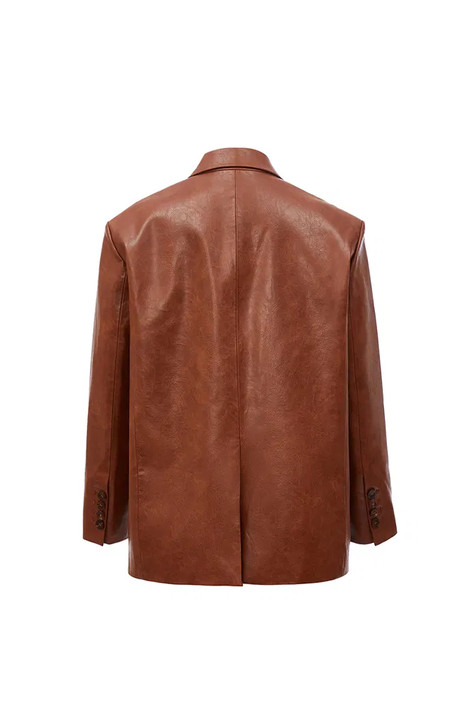 Stonham Blazer in Eco Wax Leather - Image 11