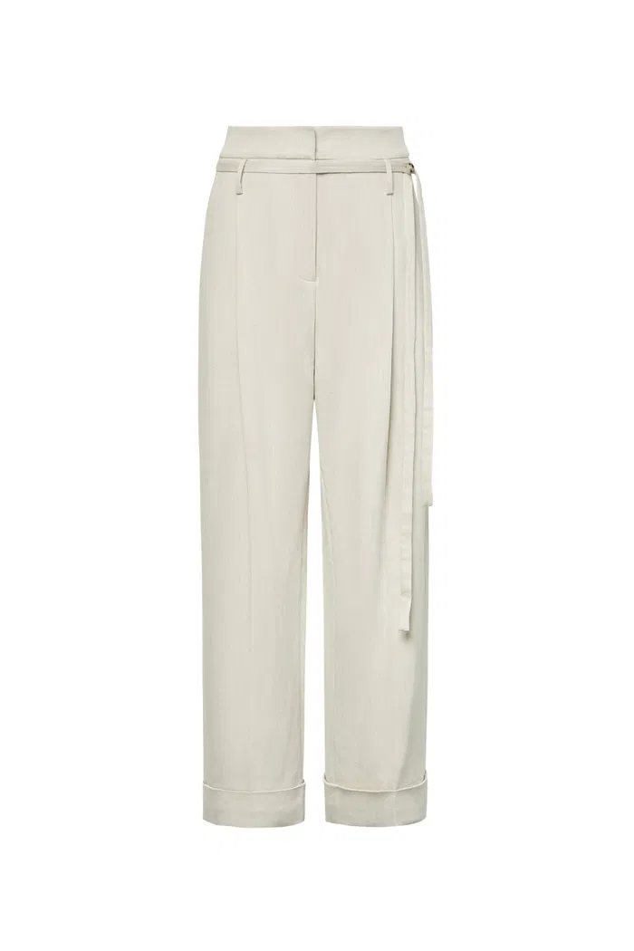 Suma High Waisted Straight Leg Pants in Tencel Lyocell Blend - Image 10