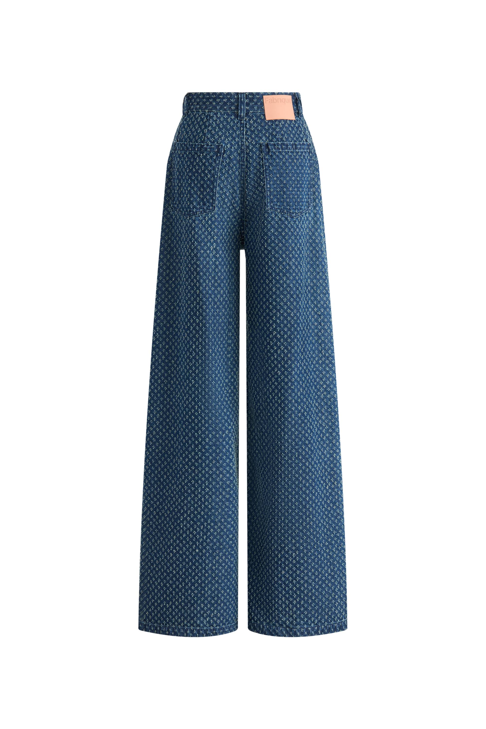 Sunny Wide Leg Jeans in Cotton Denim - Image 11