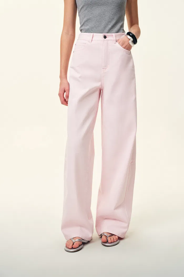 Sunset Soft Barrel Leg Jeans in Cotton Denim