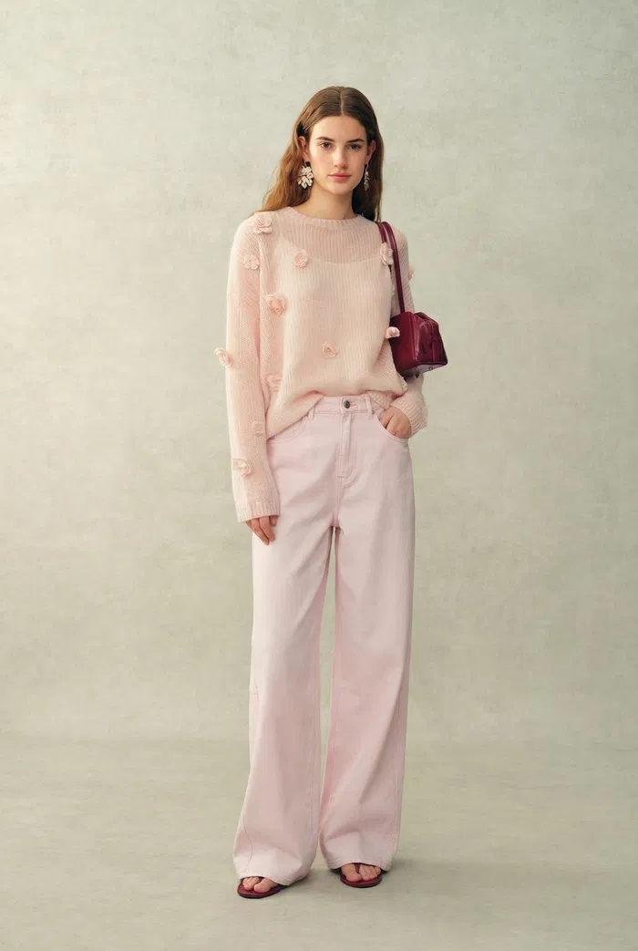 Sunset Soft Barrel Leg Jeans in Cotton Denim - Image 3