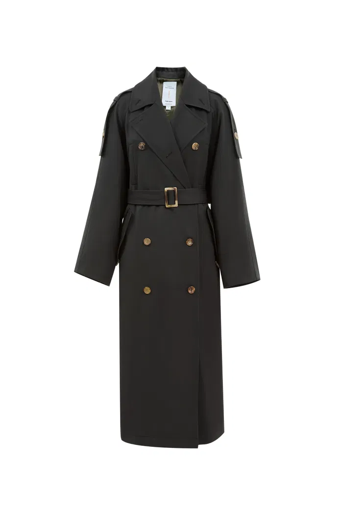 Tadao Trench Coat in Wool Twill Blend - Image 10