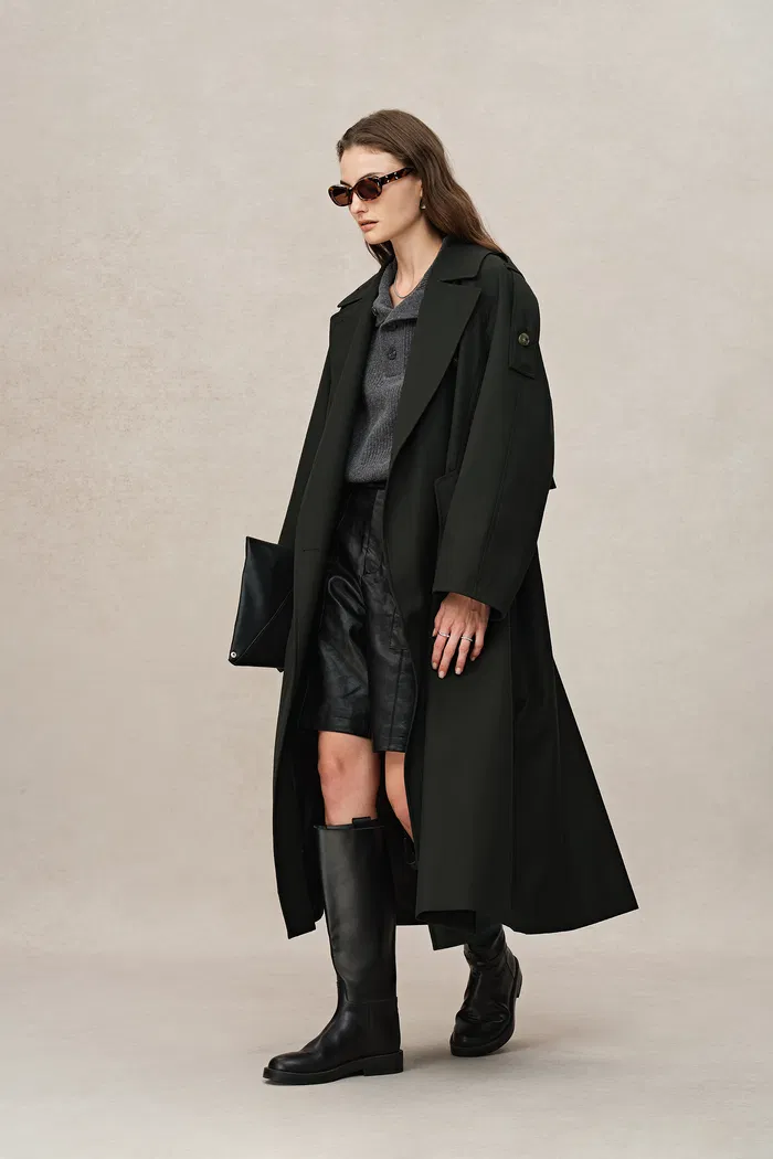 Tadao Trench Coat in Wool Twill Blend - Image 5