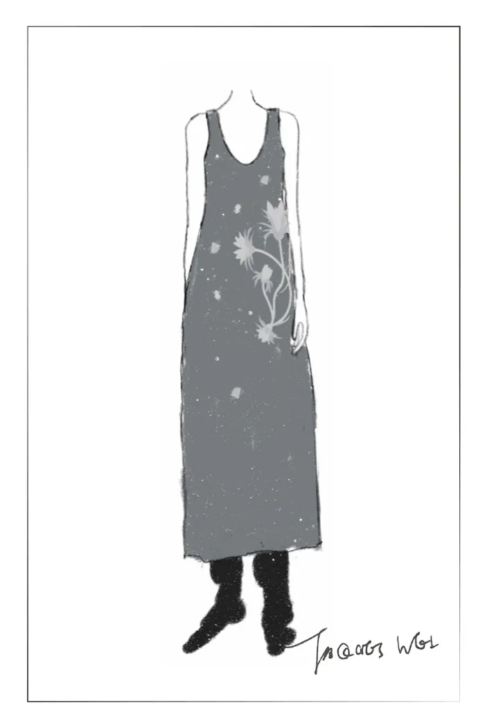 Tania Intarsia Sleeveless Dress in Merino Alpaca Wool Blend Knit - Image 8