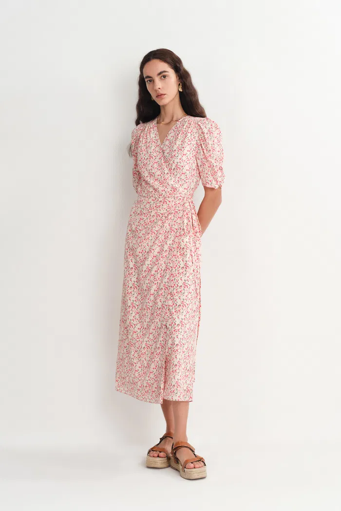 Teana V Neck Floral Dress - Image 4