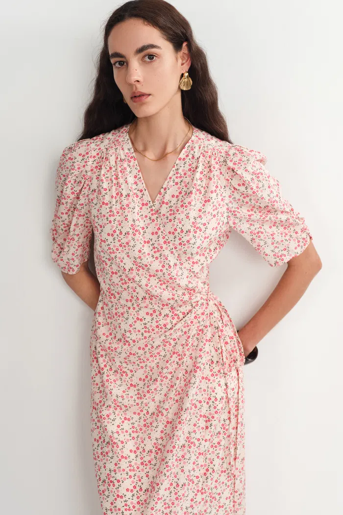 Teana V Neck Floral Dress - Image 7