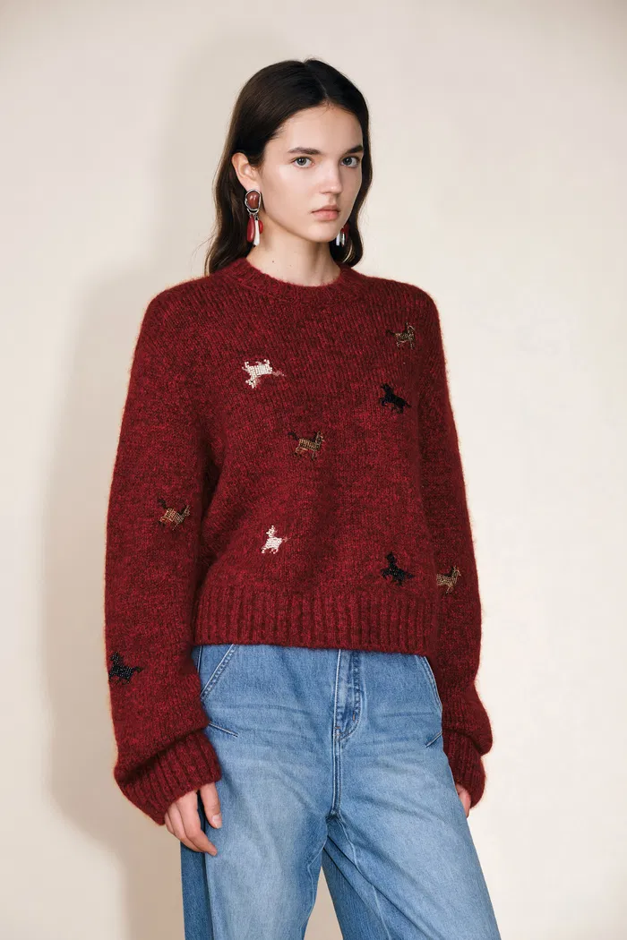 Tesoro Pony Sweater in Merino-Mohair Blend - Image 2
