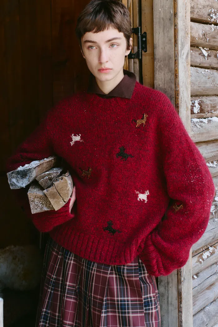 Tesoro Pony Sweater in Merino-Mohair Blend - Image 3