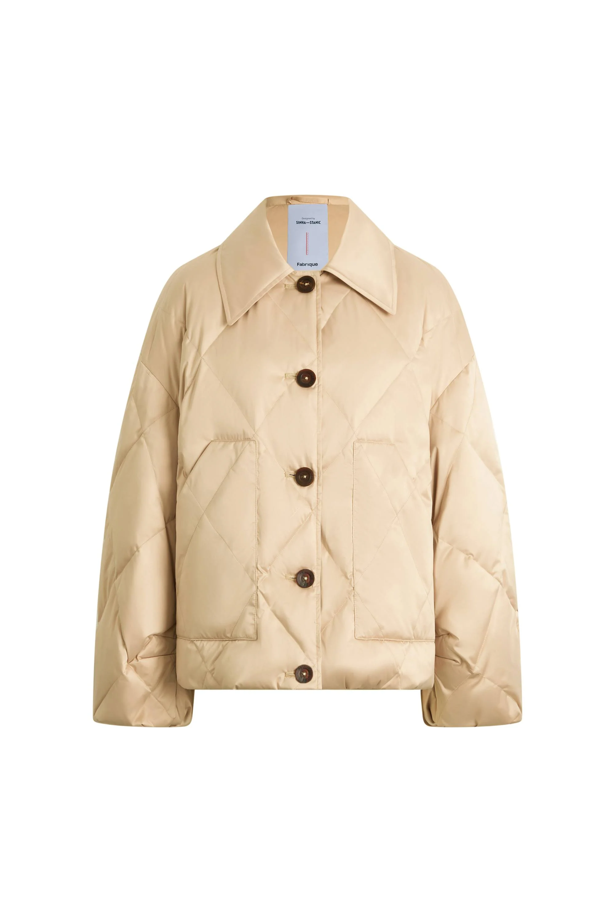 Thurston Quilted Lapel Down Jacket in High Density Water-Repellent - Image 8