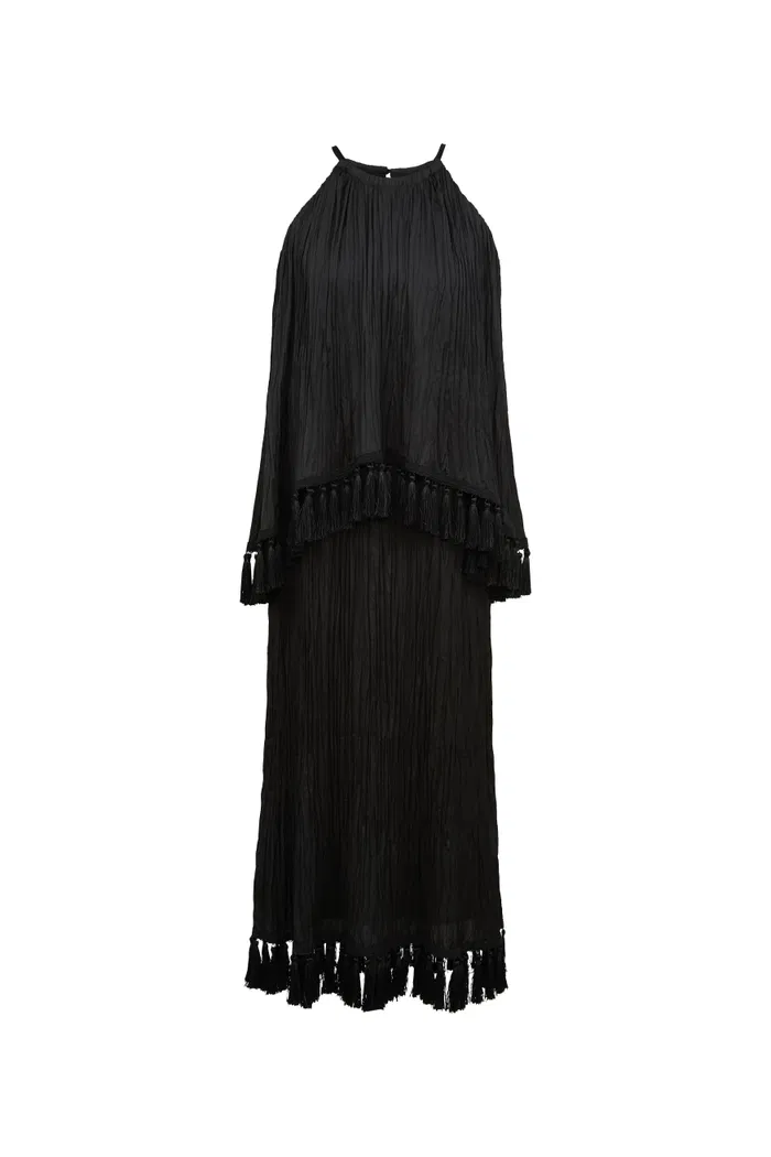 Undine Pleated Fringe Dress - Image 8
