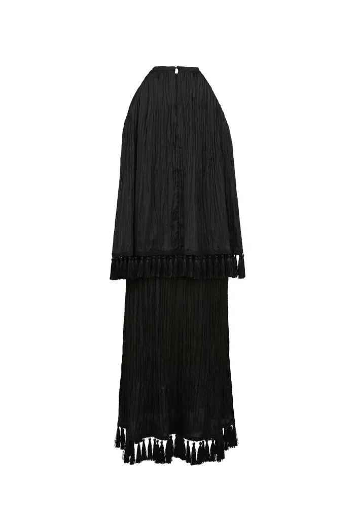 Undine Pleated Fringe Dress - Image 9