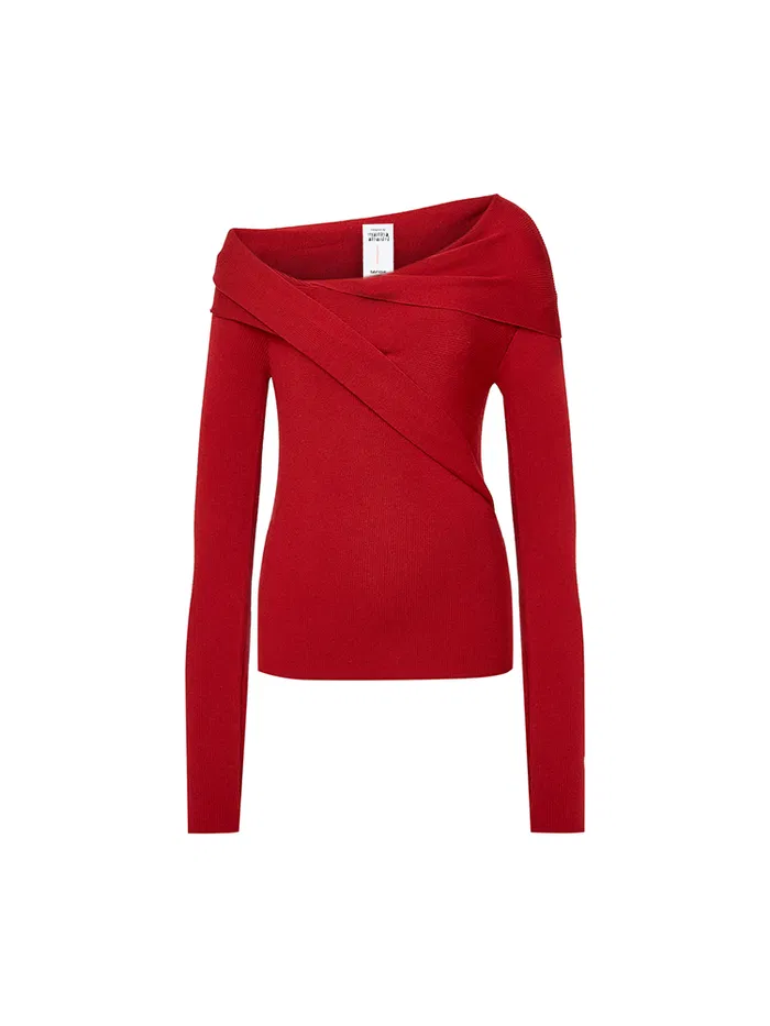 Venus Convertible Off Shoulder Long Sleeve Top - Image 10